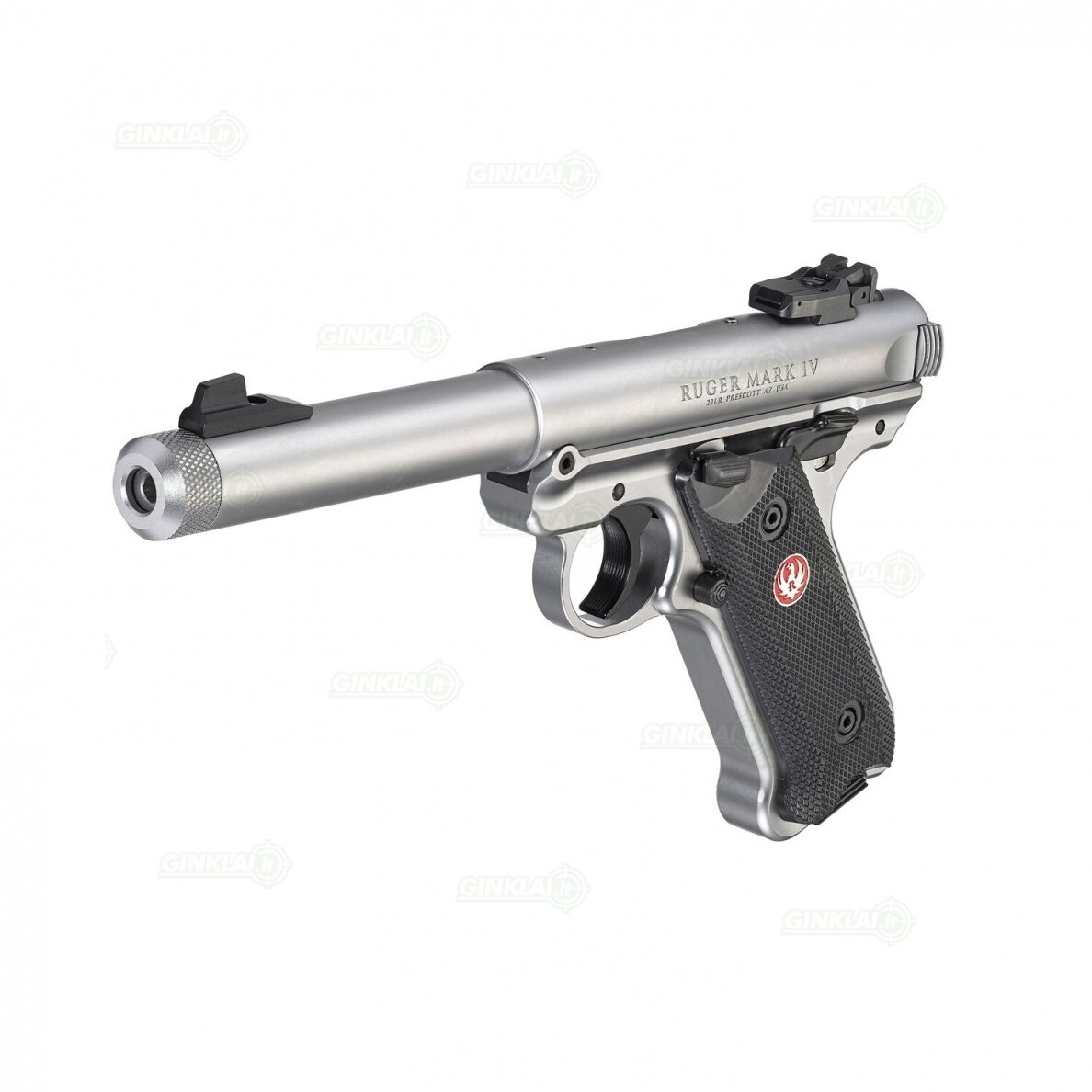 Pistoletas Ruger Mark IV Target Threaded 5,5", 22LR 40126 1 Pistoletas Ruger Mark IV Target Threaded 5,5", 22LR 40126 1