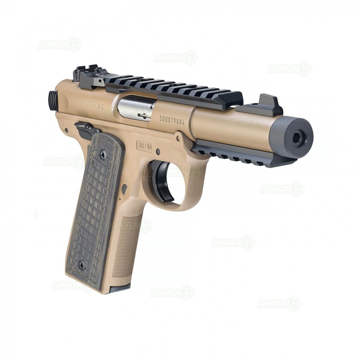 Pistoletas Ruger Mark IV 22/45 Tactical FDE 4,4", 22LR 40167 2 Pistoletas Ruger Mark IV 22/45 Tactical FDE 4,4", 22LR 40167 2