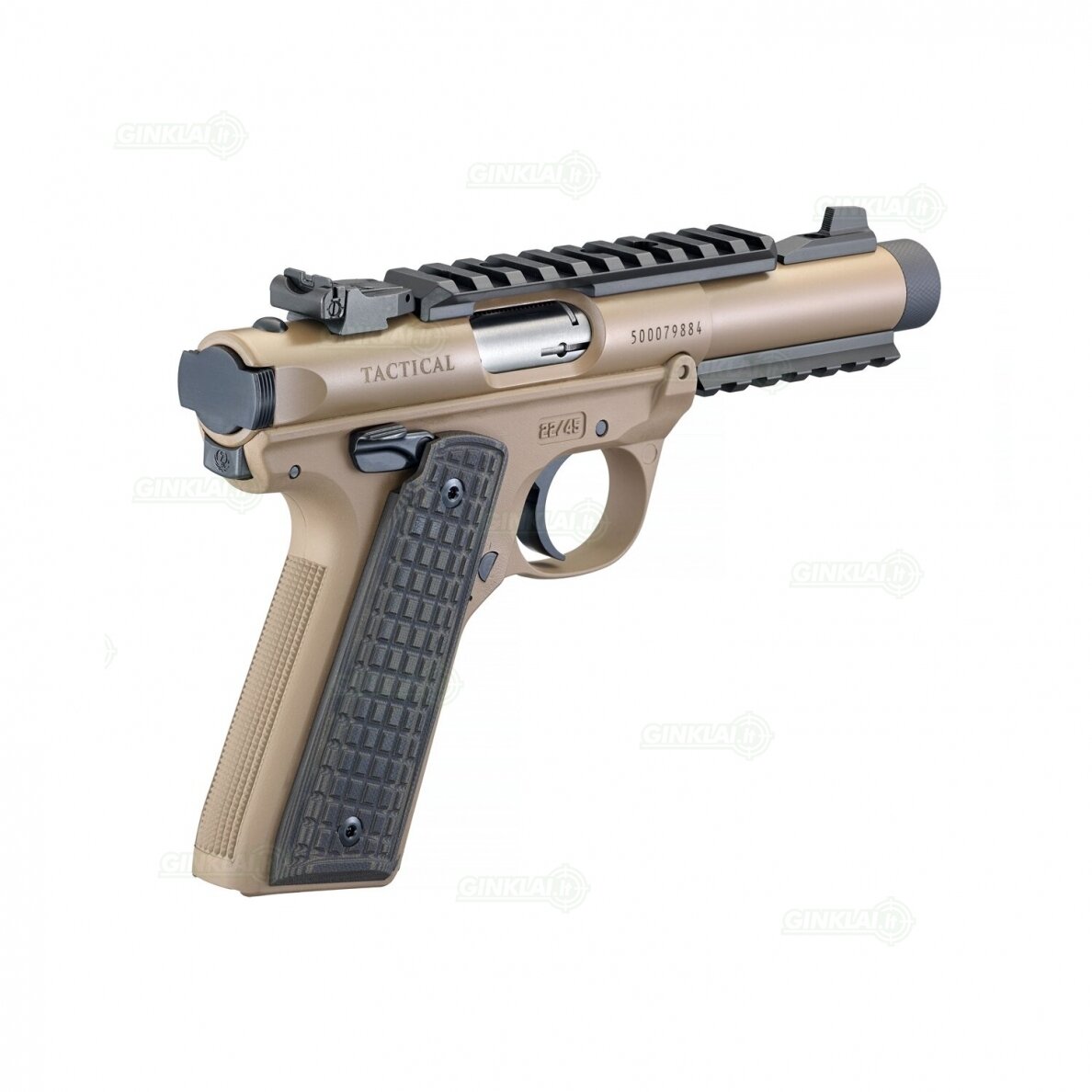 Pistoletas Ruger Mark IV 22/45 Tactical FDE 4,4", 22LR 40167 4 Pistoletas Ruger Mark IV 22/45 Tactical FDE 4,4", 22LR 40167 4
