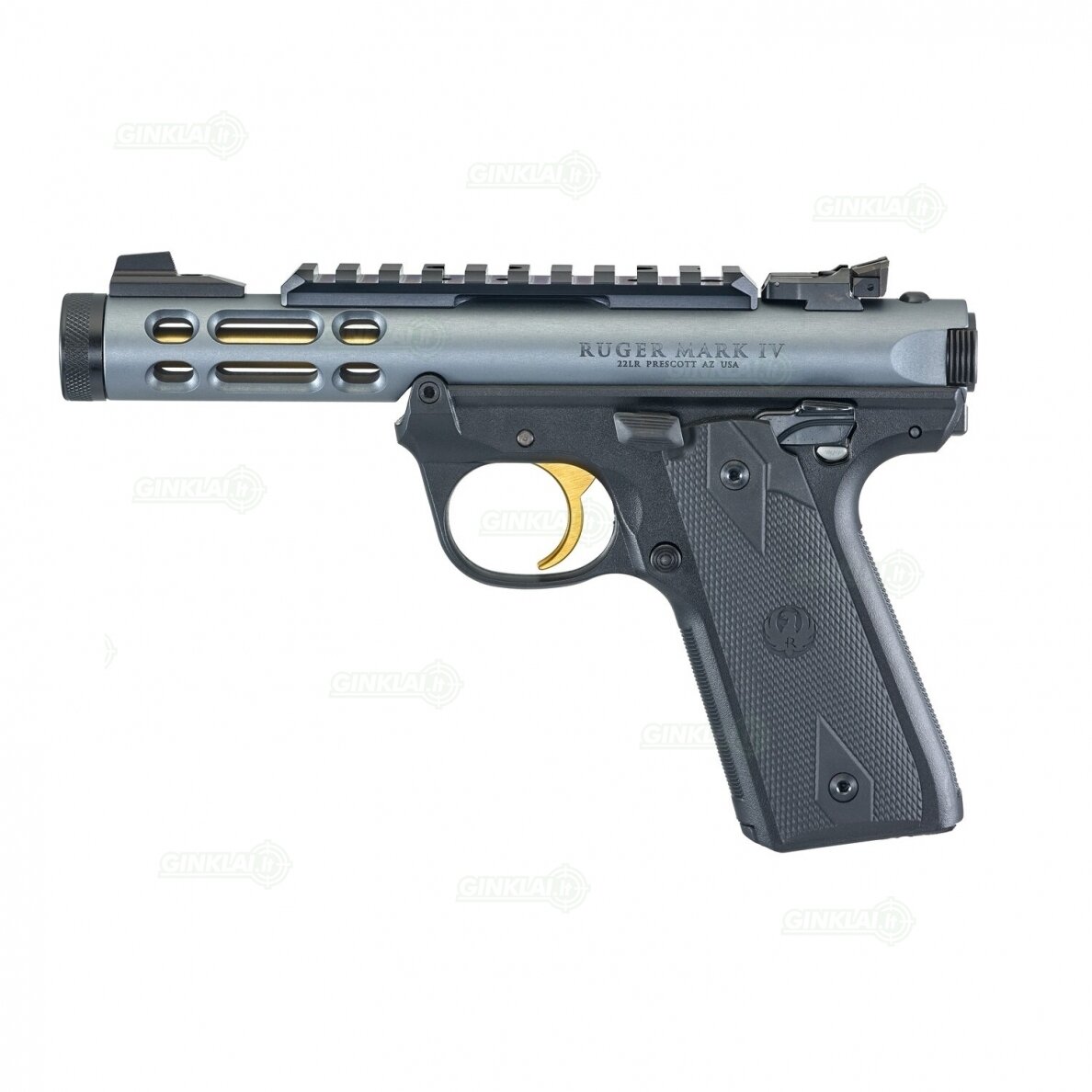 Pistoletas Ruger MK IV 22/45 Lite Diamond Gray 4,4", 22LR 43934 Pistoletas Ruger MK IV 22/45 Lite Diamond Gray 4,4", 22LR 43934