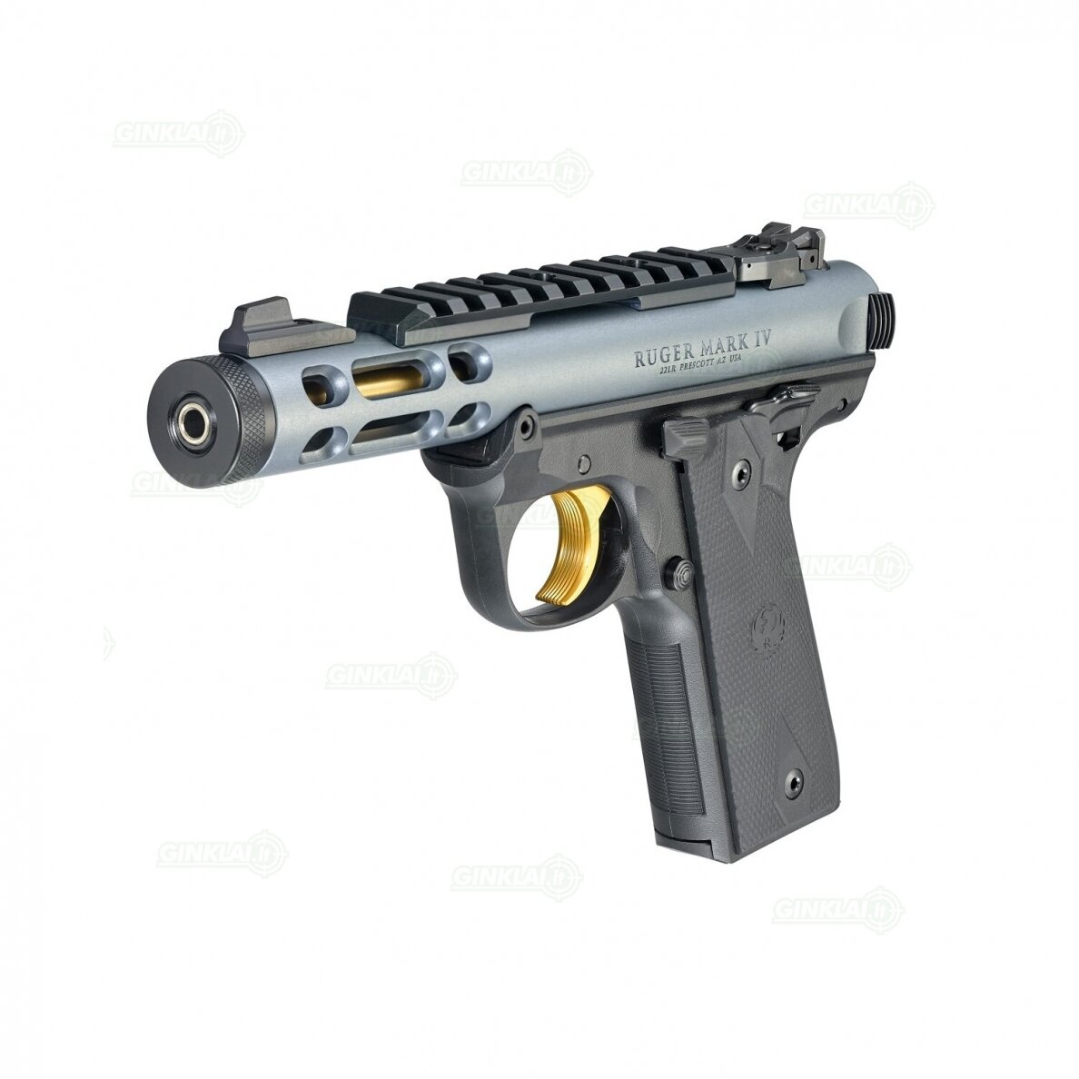 Pistoletas Ruger MK IV 22/45 Lite Diamond Gray 4,4", 22LR 43934 1 Pistoletas Ruger MK IV 22/45 Lite Diamond Gray 4,4", 22LR 43934 1