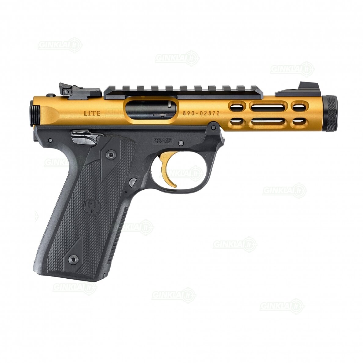 Pistoletas Ruger MK IV 22/45 Lite Gold 4,4", 22LR 43926 2 Pistoletas Ruger MK IV 22/45 Lite Gold 4,4", 22LR 43926 2