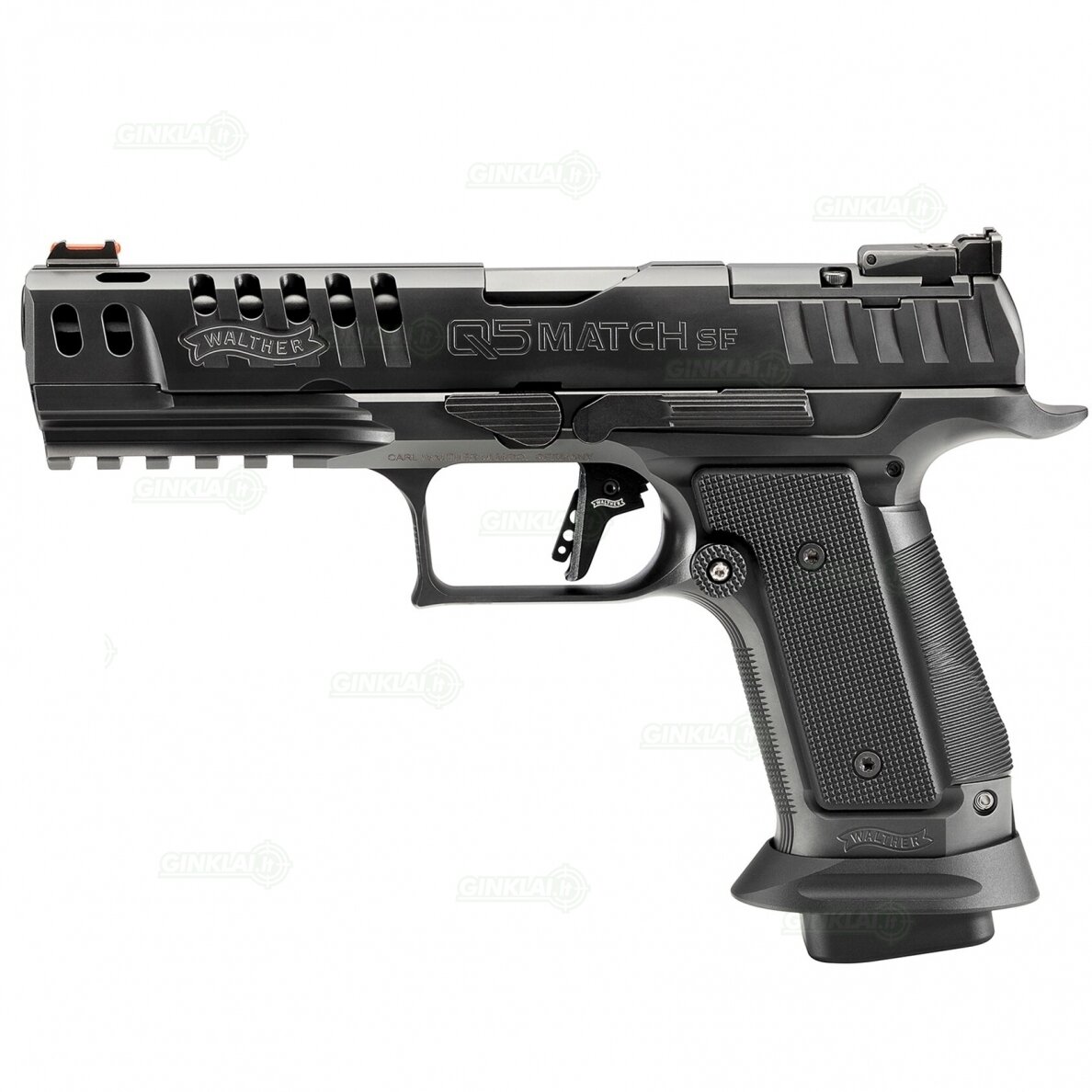 Pistoletas Walther PPQ Q5 Match Steel Frame Black Ribbon OR 5", 9x19
