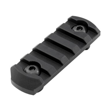 Picatinny bėgelis MFT Tekko Metal M-LOK 2-3/8" Picatinny Rail 5 Slots Black TMMLR5