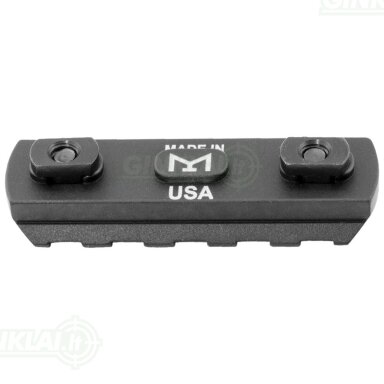 Picatinny bėgelis MFT Tekko Metal M-LOK 2-3/8" Picatinny Rail 5 Slots Black TMMLR5