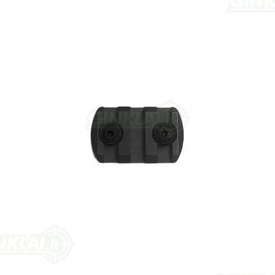 Picatinny bėgelis IMI Defense Polymer 3 notch M-LOK Rail Section IMI-PMK03 Picatinny bėgelis IMI Defense Polymer 3 notch M-LOK Rail Section IMI-PMK03