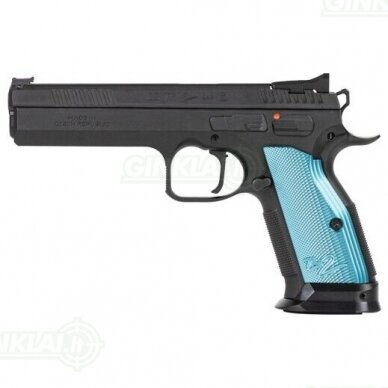 Pistoletas CZ TS 2, 9x19 Blue Grips Pistoletas CZ TS 2, 9x19 Blue Grips