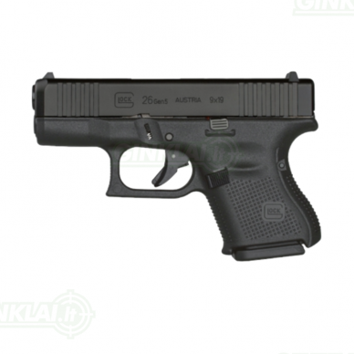 Pistoletas Glock 26 Gen5 FS, 9x19 Pistoletas Glock 26 Gen5 FS, 9x19
