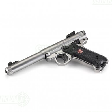 Pistoletas Ruger Mark IV Target Threaded 5,5", 22LR 40126 5 Pistoletas Ruger Mark IV Target Threaded 5,5", 22LR 40126 5