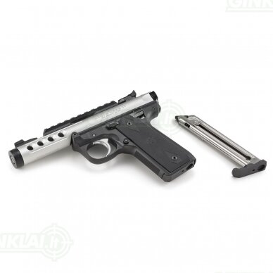 Pistoletas Ruger MK IV 22/45 Lite Silver 4,4", 22LR 43945 5 Pistoletas Ruger MK IV 22/45 Lite Silver 4,4", 22LR 43945 5