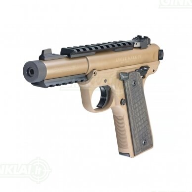 Pistoletas Ruger Mark IV 22/45 Tactical FDE 4,4", 22LR 40167 1 Pistoletas Ruger Mark IV 22/45 Tactical FDE 4,4", 22LR 40167 1