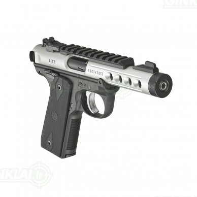 Pistoletas Ruger MK IV 22/45 Lite Silver 4,4", 22LR 43945 2