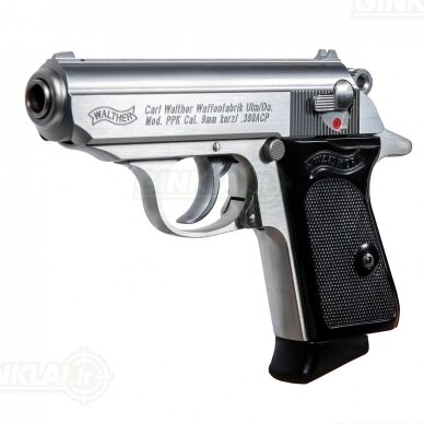 Pistoletas Walther PPK Stainless, 9x17 1 Pistoletas Walther PPK Stainless, 9x17 1