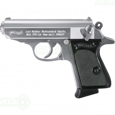 Pistoletas Walther PPK Stainless, 9x17