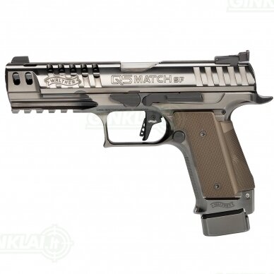Pistoletas Walther PPQ Q5 Match Steel Frame Black Diamond 5", 9x19