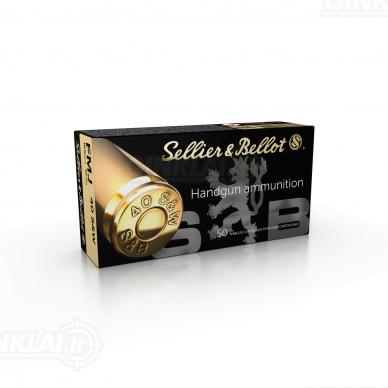 Pistoletiniai šoviniai Sellier&Bellot .40 S&W FMJ 10,7g 50 vnt.