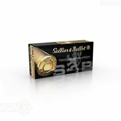Pistoletiniai šoviniai Sellier&Bellot .45 ACP FMJ 14,9g 50 vnt. Pistoletiniai šoviniai Sellier&Bellot .45 ACP FMJ 14,9g 50 vnt.