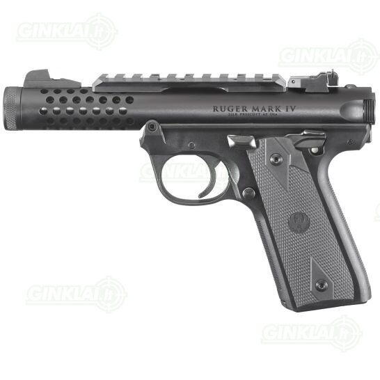 Pistoletas Ruger MK IV 22/45 Lite Black 4,4", 22LR 43906 Pistoletas Ruger MK IV 22/45 Lite Black 4,4", 22LR 43906