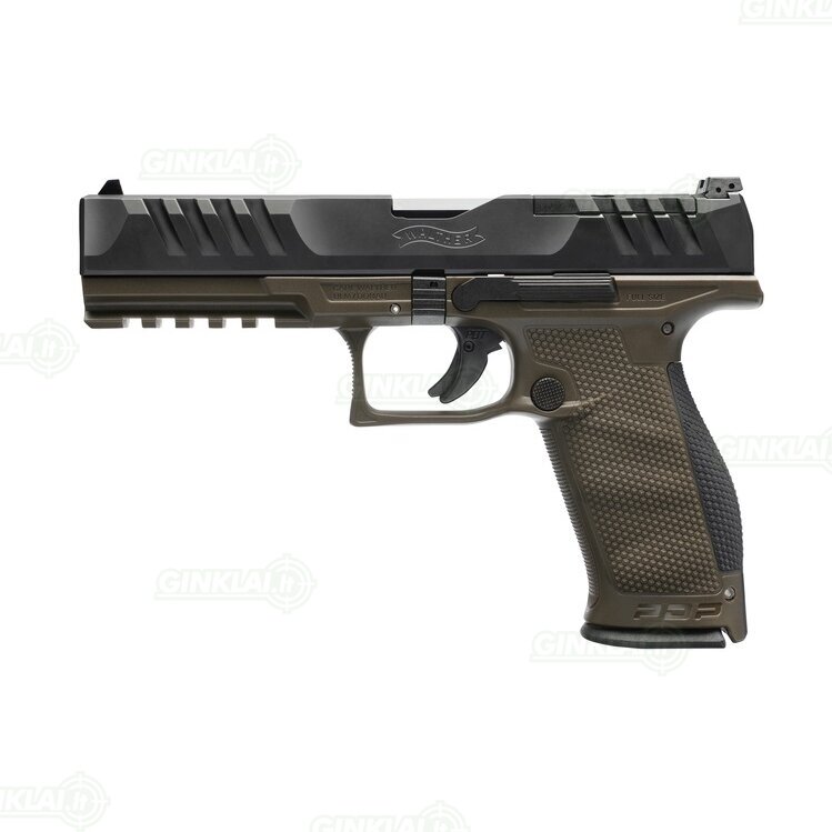 Pistoletas Walther PDP Full Size 5" OR OD Green, 9x19 Pistoletas Walther PDP Full Size 5" OR OD Green, 9x19