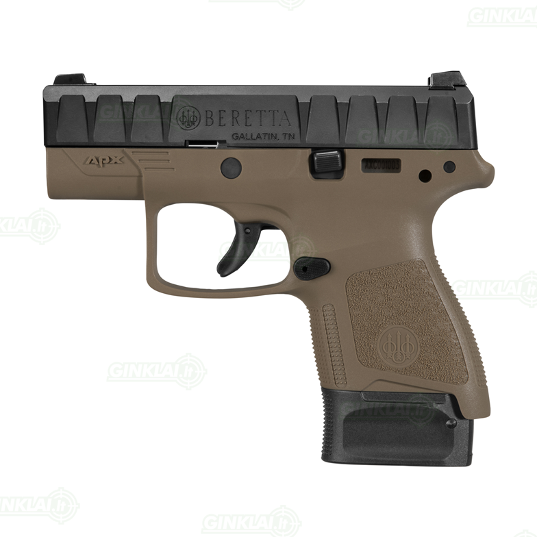 Pistoletas Beretta APX Carry FDE, 9x19 Pistoletas Beretta APX Carry FDE, 9x19