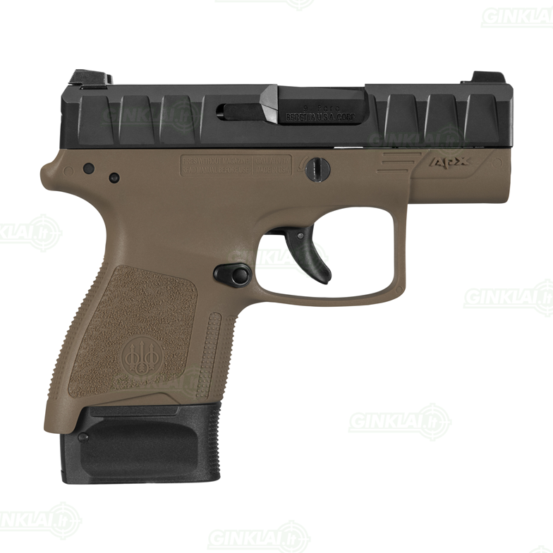 Pistoletas Beretta APX Carry FDE, 9x19 1 Pistoletas Beretta APX Carry FDE, 9x19 1