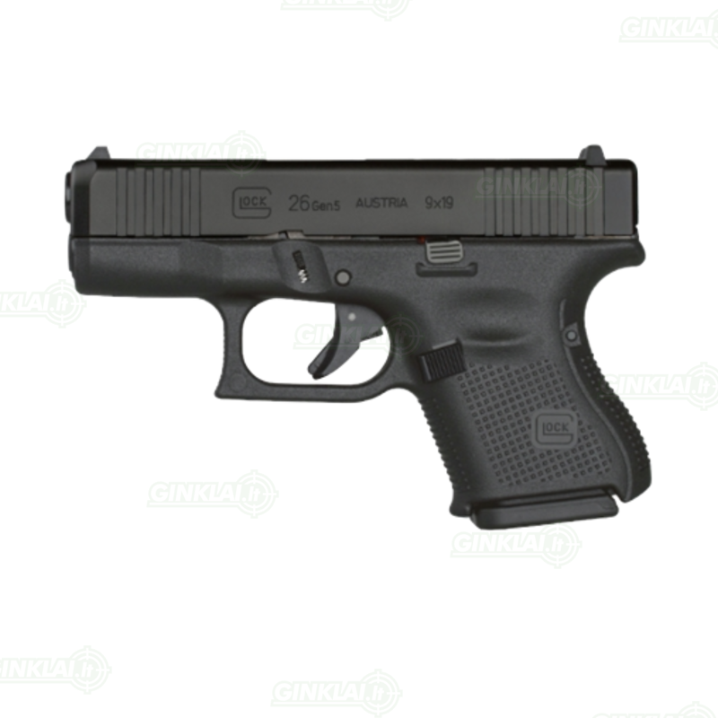 Pistoletas Glock 26 Gen5 FS, 9x19 Pistoletas Glock 26 Gen5 FS, 9x19