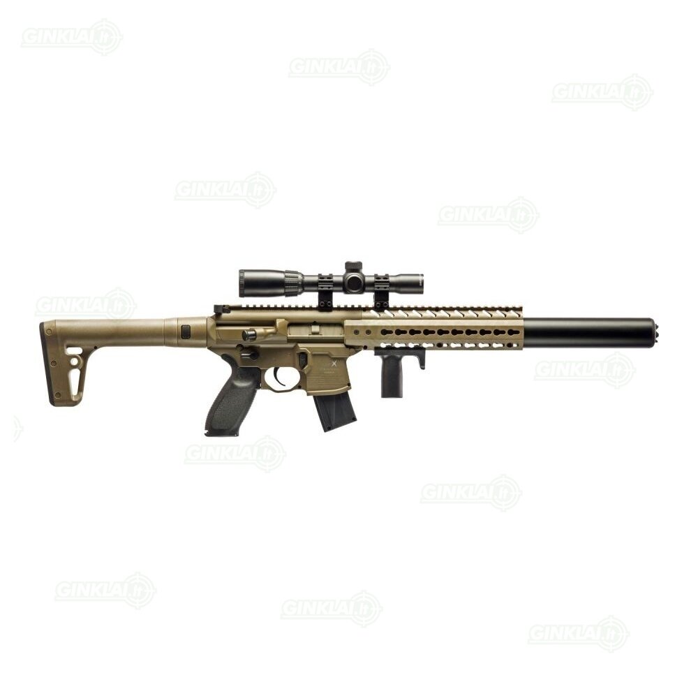 Pneumatinis šautuvas Sig MCX FDE 4,5 mm Pellet su optika Pneumatinis šautuvas Sig MCX FDE 4,5 mm Pellet su optika