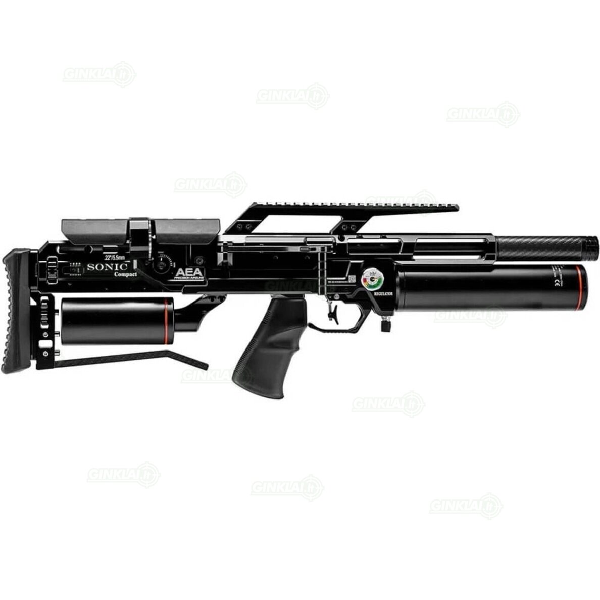 Pneumatinis PCP šautuvas AEA Sonic Compact, .5,5 mm, 100J 1 Pneumatinis PCP šautuvas AEA Sonic Compact, .5,5 mm, 100J 1