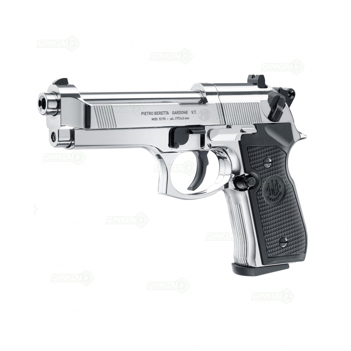 Pneumatinis pistoletas Beretta M92FS 4,5mm Pellet Chrome 1