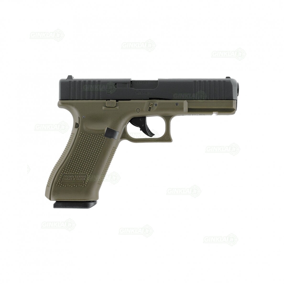 Pneumatinis pistoletas Glock 17 Gen5 Battlefield Green 4,5 mm BBs 2 Pneumatinis pistoletas Glock 17 Gen5 Battlefield Green 4,5 mm BBs 2