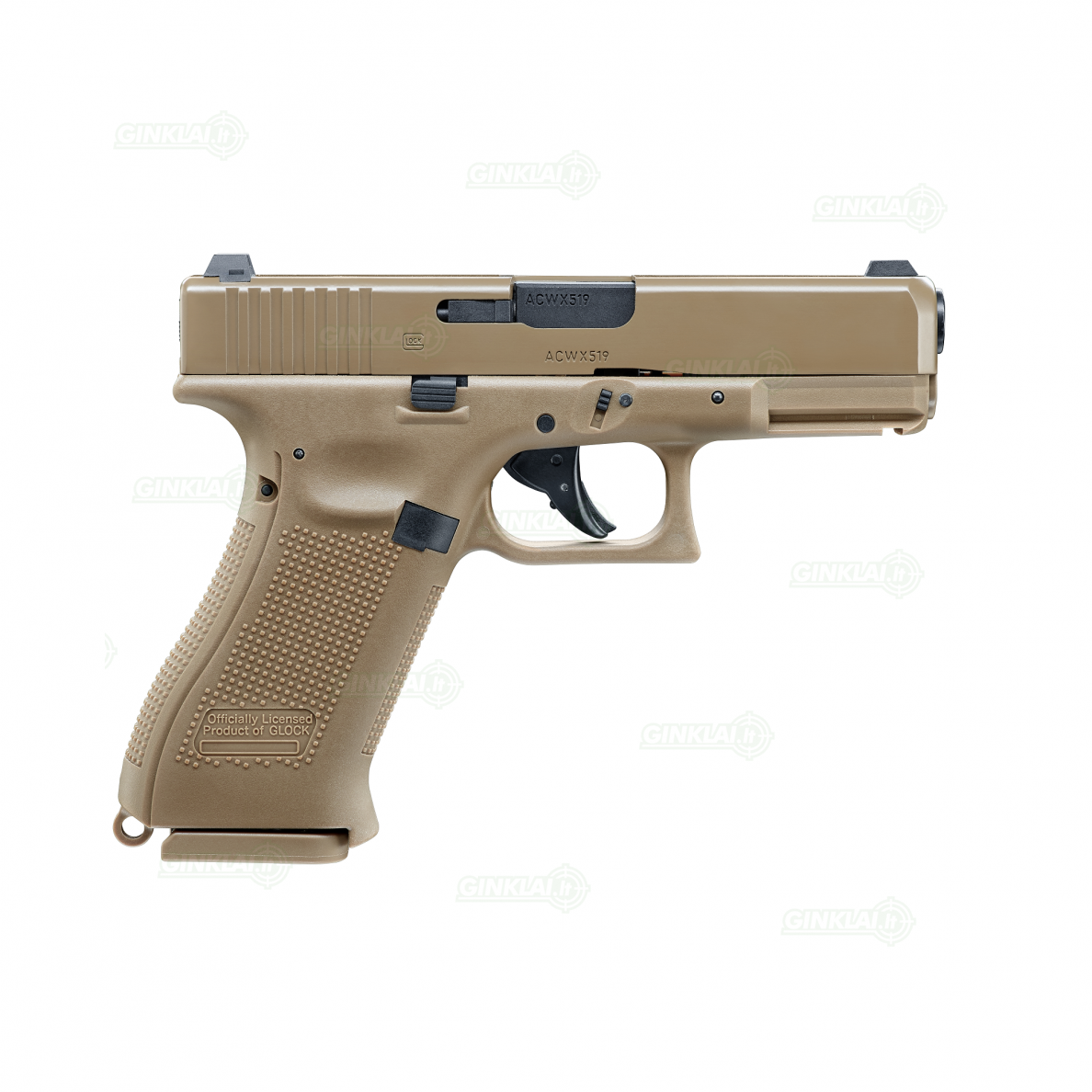Pneumatinis pistoletas Glock 19X 4,5mm BBs Blowback 2