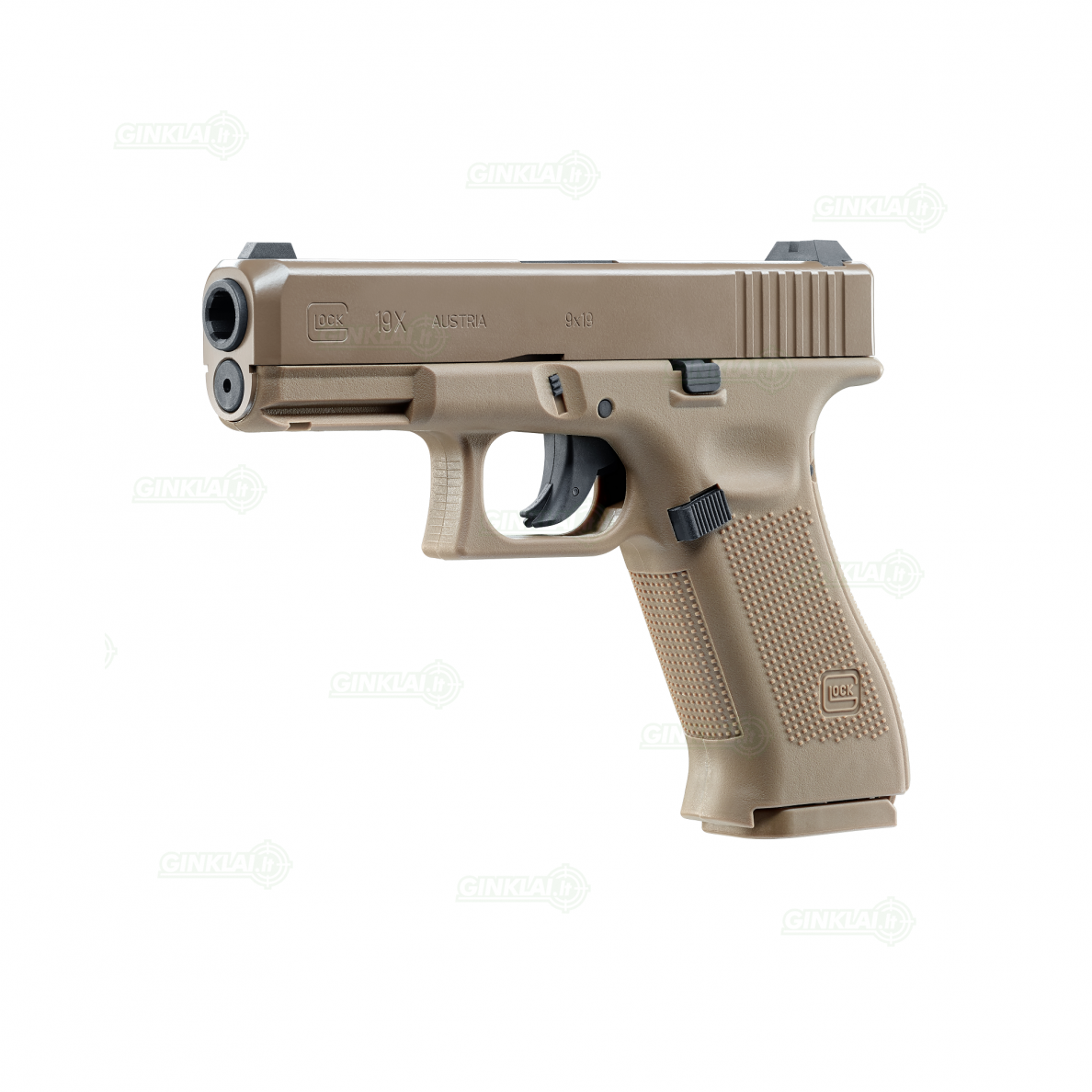 Pneumatinis pistoletas Glock 19X 4,5mm BBs non Blowback 1 Pneumatinis pistoletas Glock 19X 4,5mm BBs non Blowback 1