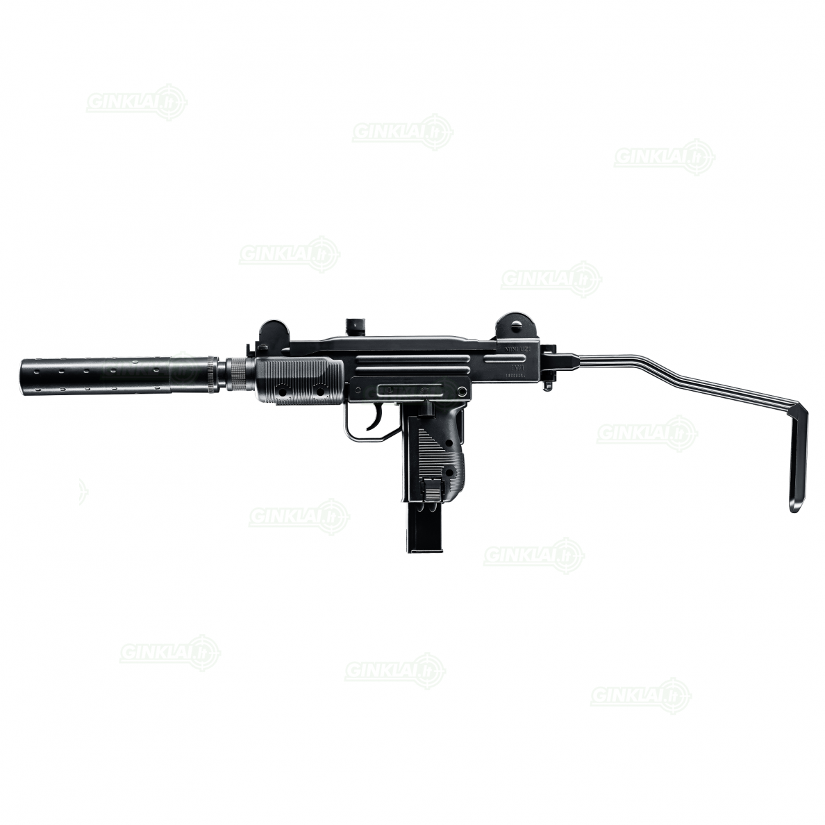 Pneumatinis pistoletas IWI Mini UZI 4,5 mm BBs Pneumatinis pistoletas IWI Mini UZI 4,5 mm BBs