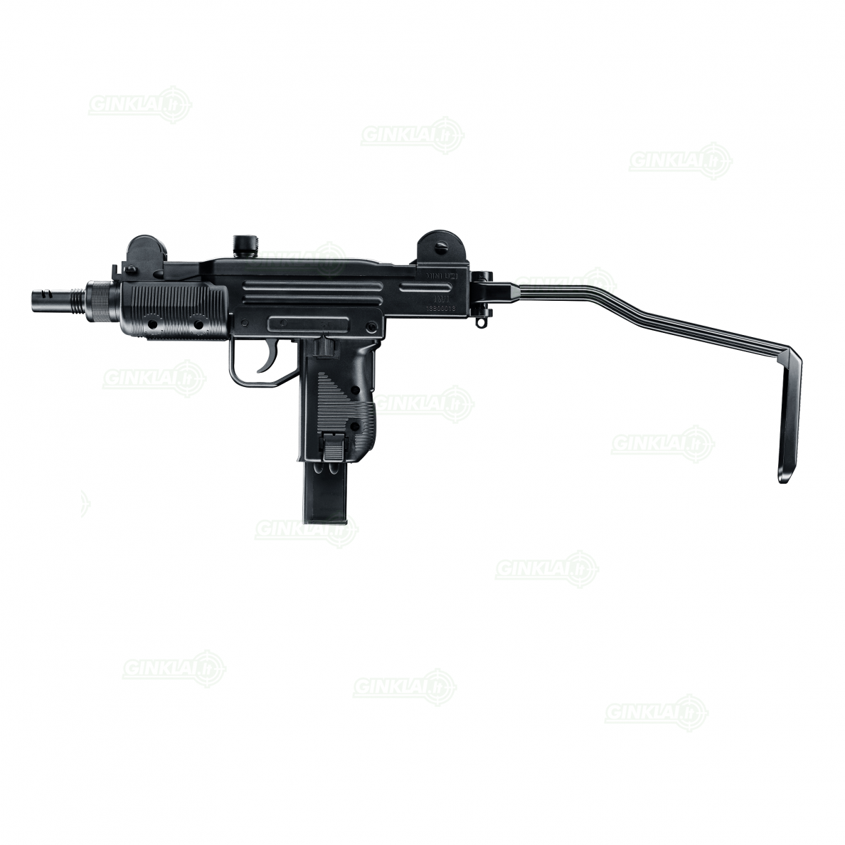 Pneumatinis pistoletas IWI Mini UZI 4,5 mm BBs 1 Pneumatinis pistoletas IWI Mini UZI 4,5 mm BBs 1