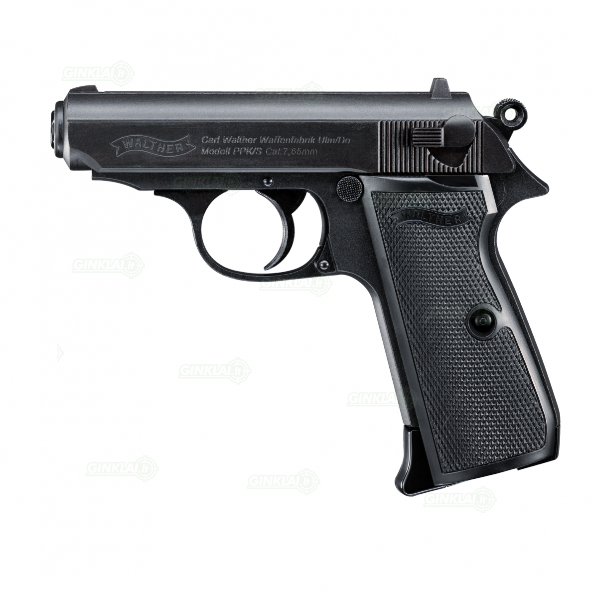 Pneumatinis pistoletas Walther PPK/S 4,5 mm BBs Pneumatinis pistoletas Walther PPK/S 4,5 mm BBs