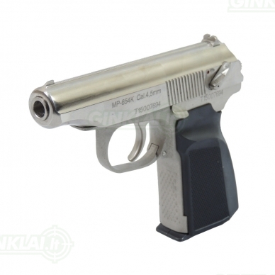 Pneumatinis pistoletas Baikal MP-654 K-24 Silver 4,5 mm
