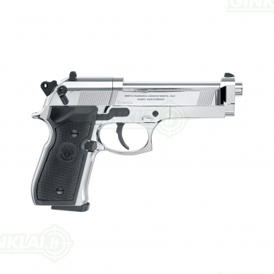 Pneumatinis pistoletas Beretta M92FS 4,5mm Pellet Chrome 2 Pneumatinis pistoletas Beretta M92FS 4,5mm Pellet Chrome 2