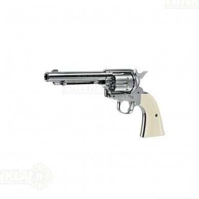 Pneumatinis revolveris Colt SAA 45 Nickel 4,5mm BB's 1