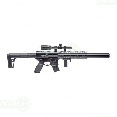 Pneumatinis šautuvas Sig MCX Black 4,5 mm Pellet su optika Pneumatinis šautuvas Sig MCX Black 4,5 mm Pellet su optika