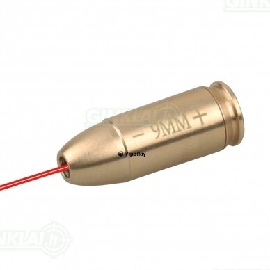 Prišaudymo lazeris Vector Optics Cartridge Red Laser Bore Sight 9 mm kalibrui Prišaudymo lazeris Vector Optics Cartridge Red Laser Bore Sight 9 mm kalibrui