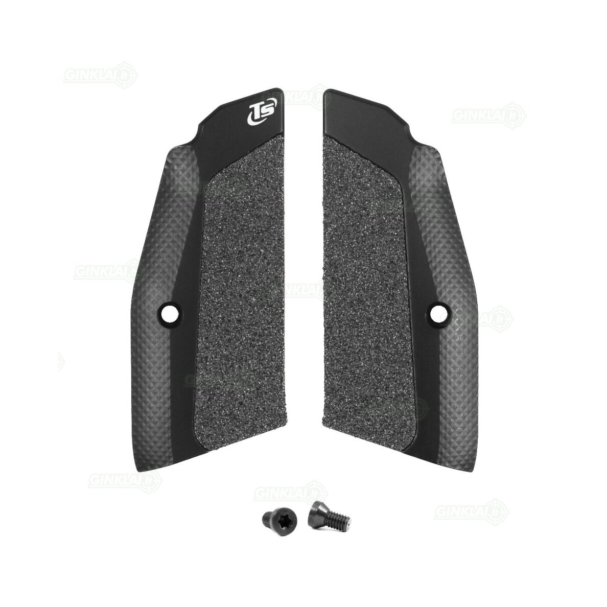 Rankenos plokštelės Toni System Short High-Grip Grips for CZ Shadow 2, TS, Juodos GCZHC-BK