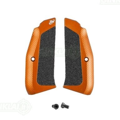 Rankenos plokštelės Toni System Long High-Grip Grips for CZ Shadow 2, TS, Oranžinės GCZH-OR