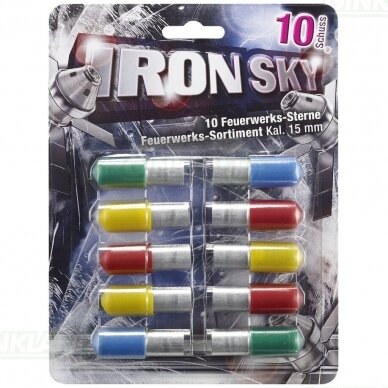 Raketos dujiniams ginklams Umarex Iron Sky 4 spalvų, 10 vnt.