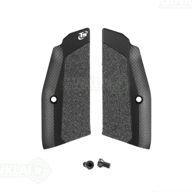 Rankenos plokštelės Toni System Short High-Grip Grips for CZ Shadow 2, TS, Juodos GCZHC-BK Rankenos plokštelės Toni System Short High-Grip Grips for CZ Shadow 2, TS, Juodos GCZHC-BK