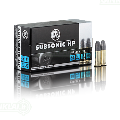 RWS 22LR SUBSONIC 2,6 g, 50 vnt. RWS 22LR SUBSONIC 2,6 g, 50 vnt.