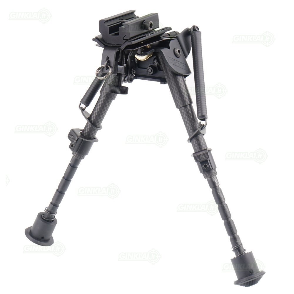 Šaudymo kojelės Rokstad Carbon Fiber Spring Bipod Swivel 155-230 mm Harris / Picatinny RSCFS-06 1