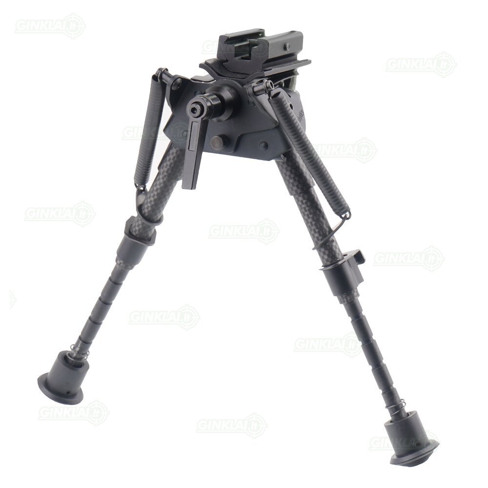Šaudymo kojelės Rokstad Carbon Fiber Spring Bipod Swivel 155-230 mm Harris / Picatinny RSCFS-06 3