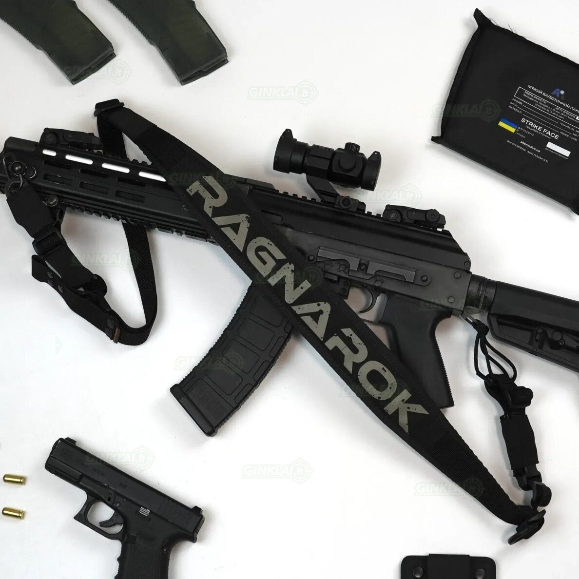 Šautuvo diržas RAGNAROK RAGNARR Gen.II Single-Two Point Padded Sling Black, HK Snap Hook