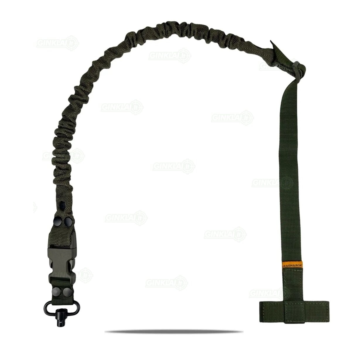 Šautuvo diržas RAGNAROK THOR Single-Point Shoulder Sling with Plate Carrier Attachment OD Green, QD Šautuvo diržas RAGNAROK THOR Single-Point Shoulder Sling with Plate Carrier Attachment OD Green, QD