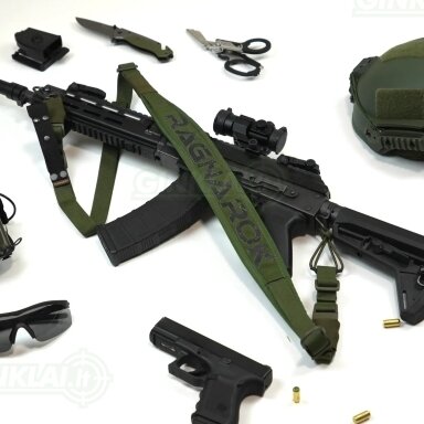 Šautuvo diržas RAGNAROK RAGNARR Gen.II Single-Two Point Padded Sling OD Green, HK Snap Hook